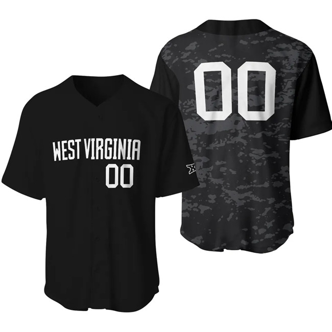 Men's Black West Virginia Mountaineers ACTIVE PLAYER Custom 2026 Coal Rush Stitched Jersey